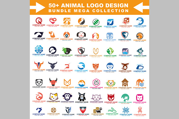 50+ Animal Logo Template Mega Bundel preview 2