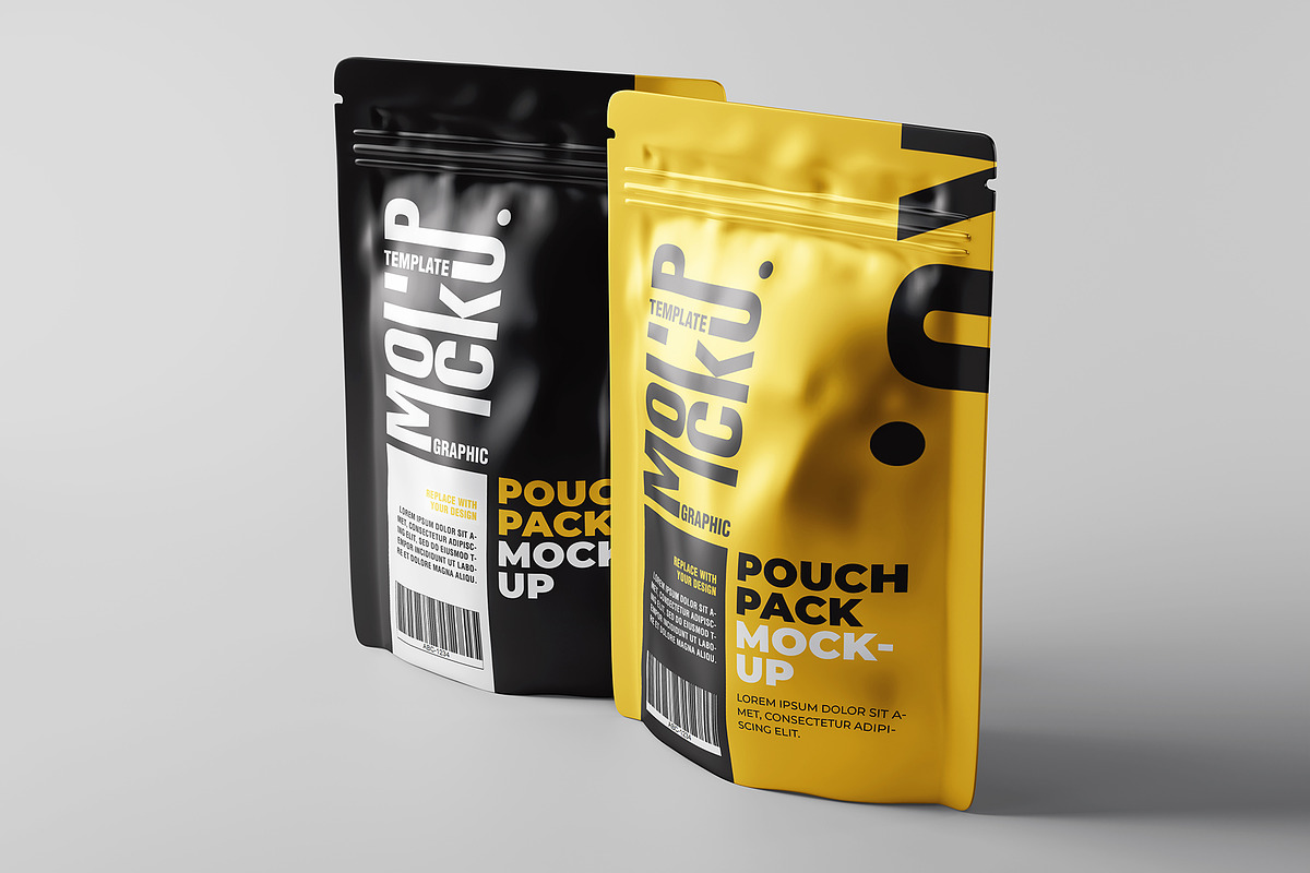 Pouch Pack Mockup, a Packaging Mockup by Artnivora.Std (Photo 3 of 4)
