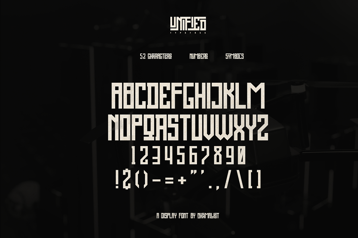 UNIFIED TYPEFACE // FONT, a Font by NXRMALIST (Photo 2 of 4)