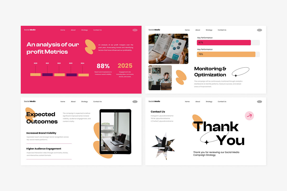 Social Media Campaign Strategy, a Presentation Template by Eklip Studio (Photo 6 of 6)