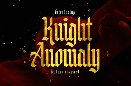 Knight Anomaly, a Blackletter Font by Arterfak Project