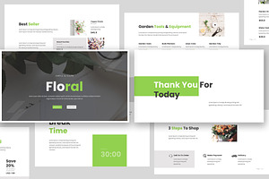 Florist Keynote Presentation, a Presentation Template by Giant Design