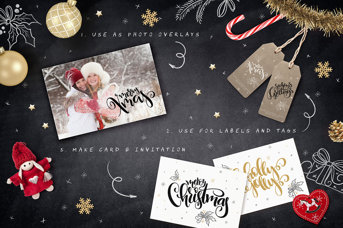 Christmas lettering collection, an Object Graphic by catary art (Photo 2 of 5)
