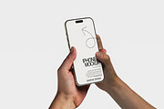 iPhone App Display Mockup in Hand, an iPhone Mockup by Ataku Design (Thumbnail 4 of 6)