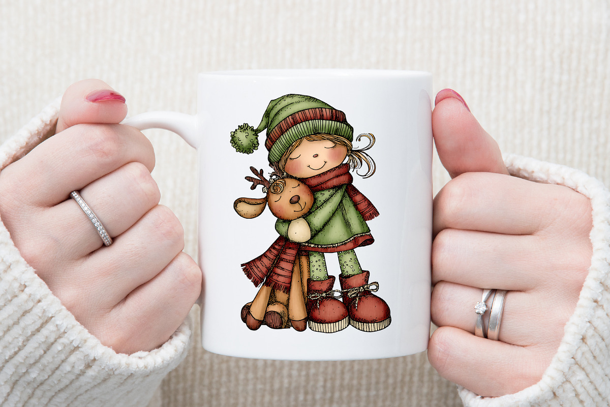 Whimsical Christmas Fairy Clipart, an Illustration by Sublimation Artist (Photo 5 of 6)