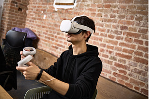 Virtual reality gaming experience, an Architecture Photo by wip3out