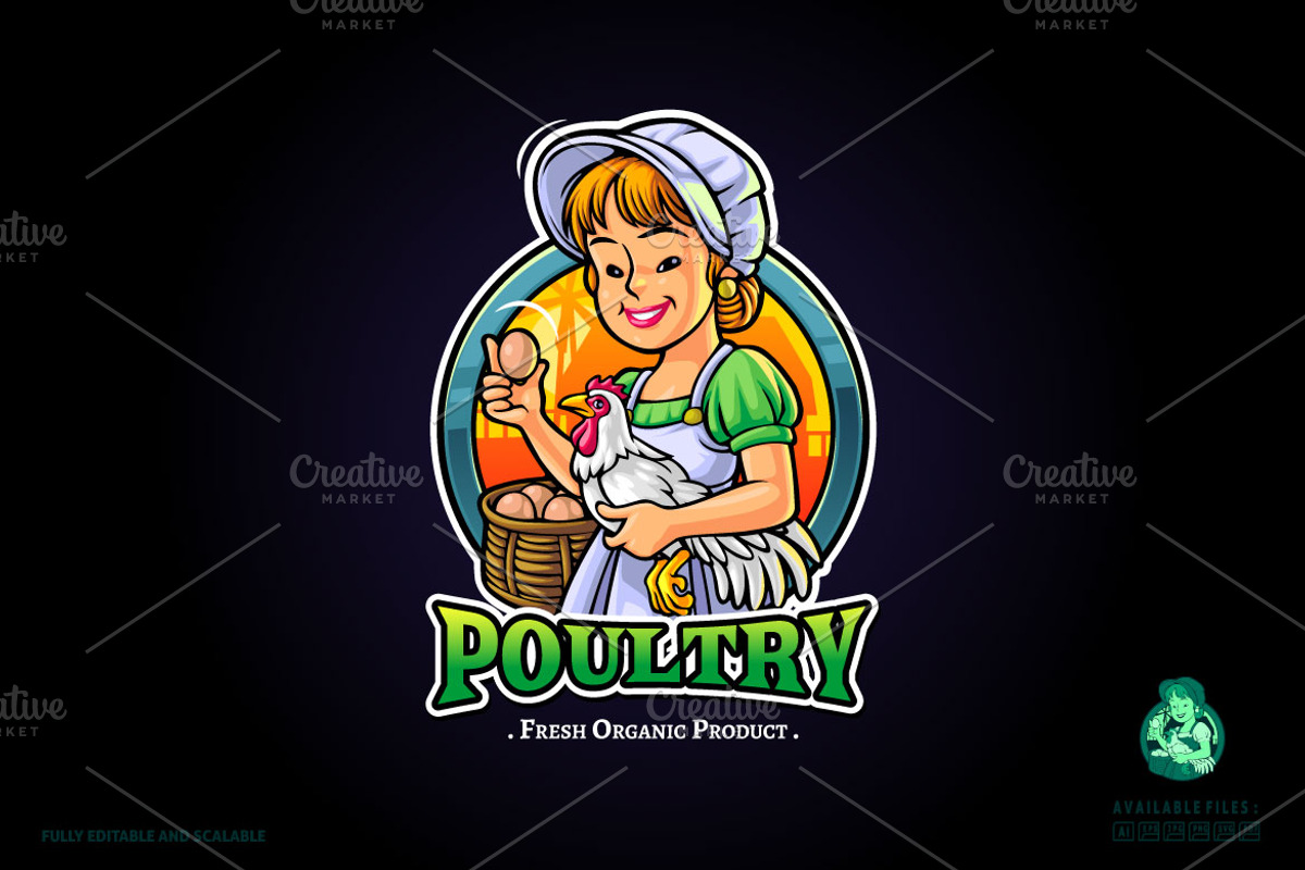 Lady Farmers logo, a Branding & Logo Template by Kongstones_std (Photo 5 of 5)