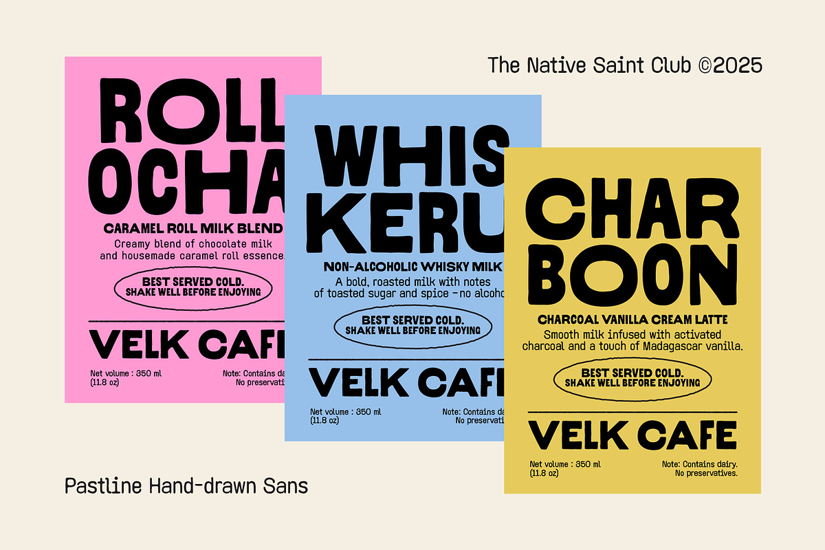 TNSC Pastline - Hand-drawn Sans, a Handwritten Font by The Native Saint Club (Photo 8 of 15)