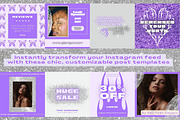 Glam Instagram Post Templates Canva, a Social Media Template by Hell Yeah Designs (Thumbnail 4 of 6)