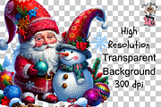 Snowman Gnome PNG Clipart, a Graphic by Clipart Bloom (Thumbnail 8 of 12)