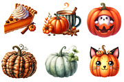 Pumpkin Clipart Fall Clipart Hallowe, an Illustration by DreamArtGraphic (Thumbnail 4 of 4)