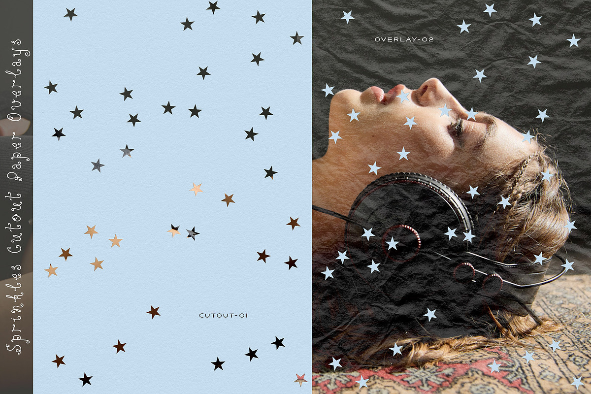 Sprinkles - Cutout Paper Overlays, a Texture Graphic by alonahaidash (Photo 4 of 21)