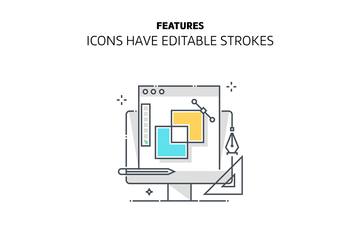 Color line icons, an Outline Icon by Howcolour (Photo 6 of 32)