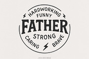 Fathers Day PNG, Best Dad Ever, an Illustration by SharpMarketplace (Thumbnail 1 of 9)