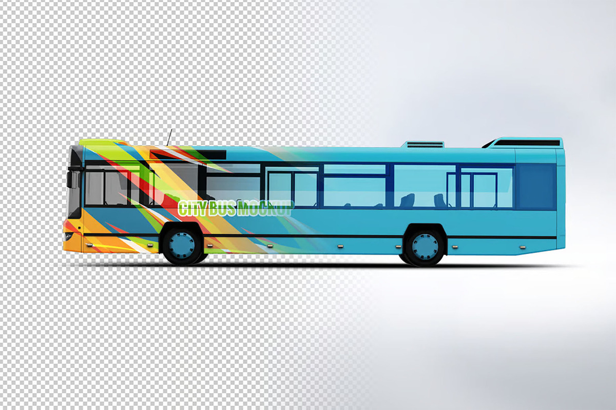 City Bus Mock-Up, a Product Mockup by Hubzway (Photo 5 of 6)