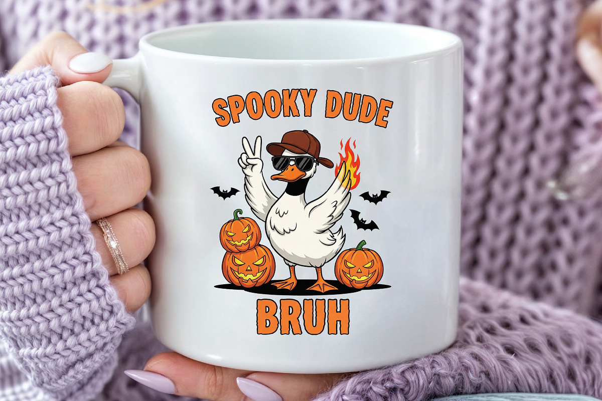 Retro Halloween Bundle PNG, Ghost, an Illustration by Black Bird Studio (Photo 3 of 4)