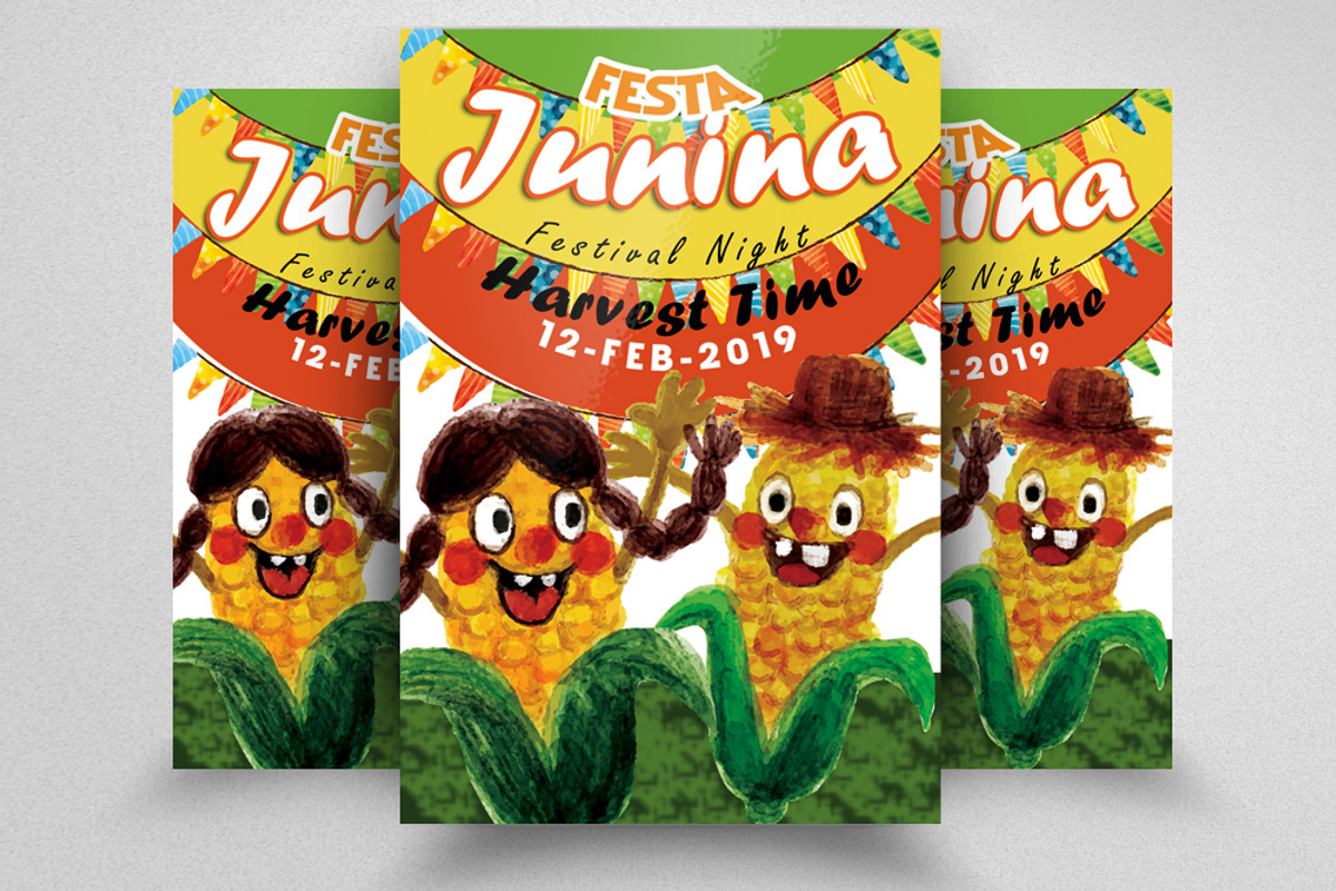 10 Festa Junina Flyer Bundle, a Flyer Template by Design Up (Photo 4 of 11)