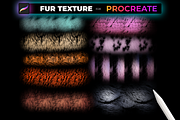 55 FUR TEXTURE Brushes for PROCREATE, a Brush Add-On by Graphics Resources (Thumbnail 6 of 10)