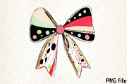 Christmas Coquette Bow Png, a Seasonal Illustration by YA Design (Thumbnail 1 of 4)