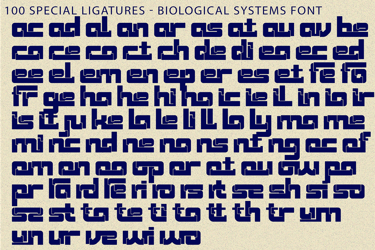 Biological Systems - Tech Font, a Sans Serif Font by 177Studio (Photo 7 of 8)