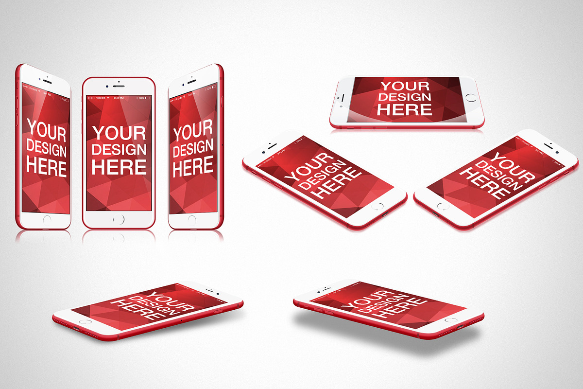 iPhone 7 Mockups, an iPhone Mockup by RadekBroz (Photo 3 of 7)