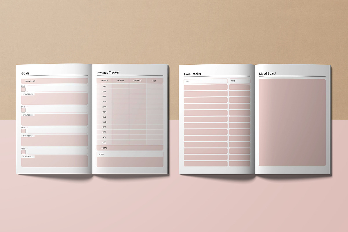 Blog Planner Worksheet | Canva, a Brochure Template by retrographix (Photo 2 of 6)