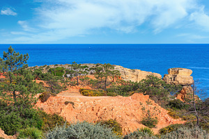 Atlantic rocky coast view (Algarve, Portugal)., a Nature Photo by YuriyB