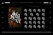 Flora Branch Typeface, a Blackletter Font by alit design (Thumbnail 11 of 20)