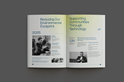 Minimal Gradient ESG Impact Report, a Brochure Template by Neermana (Thumbnail 8 of 11)