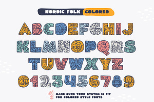 NordicFolk Fonts & Graphic Set