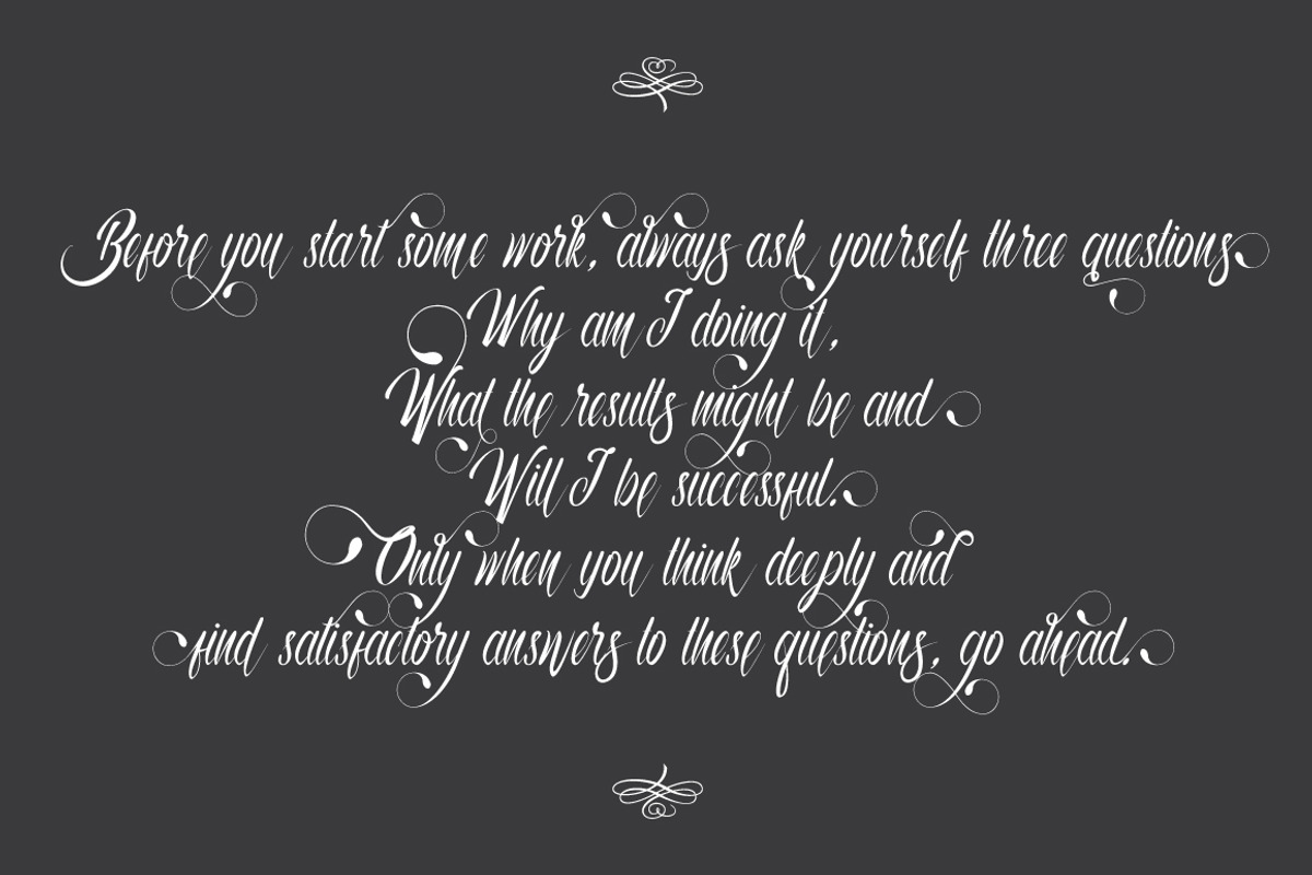 Autumn Flower Script preview 4