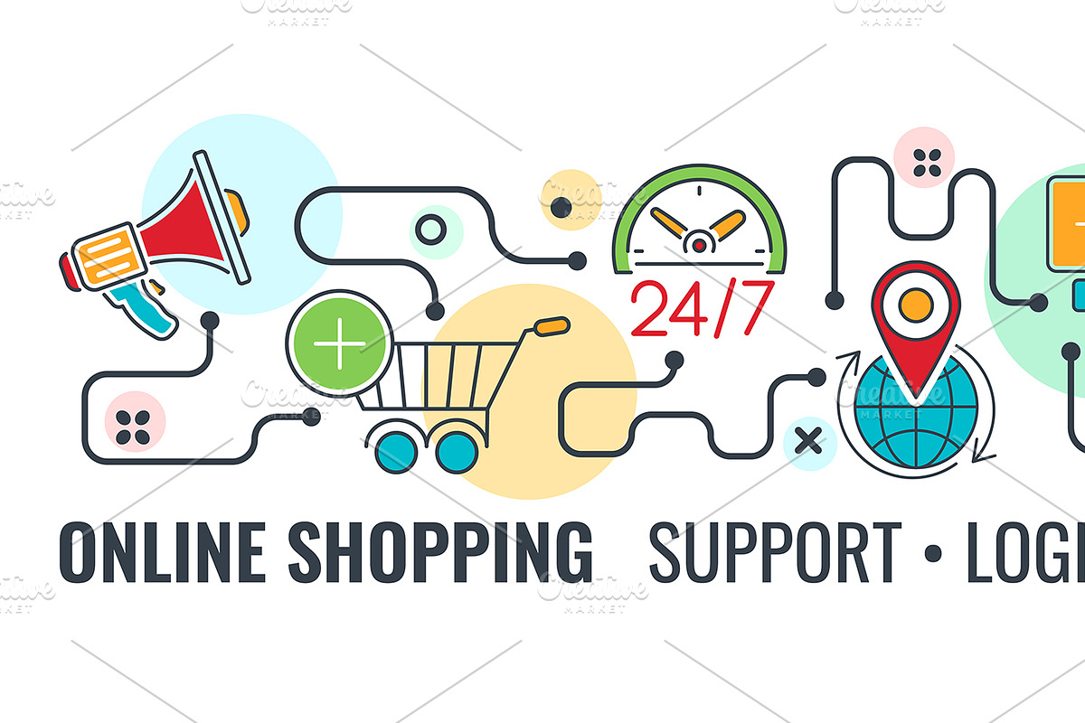 Online Internet Shopping Delivery, a Finance Illustration by TAlex (Photo 4 of 6)
