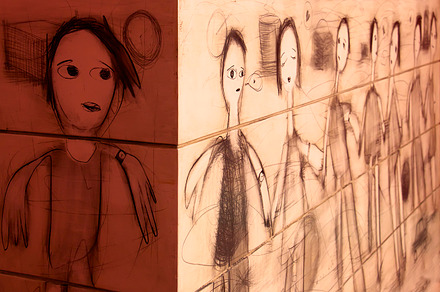 Faces on the Corner