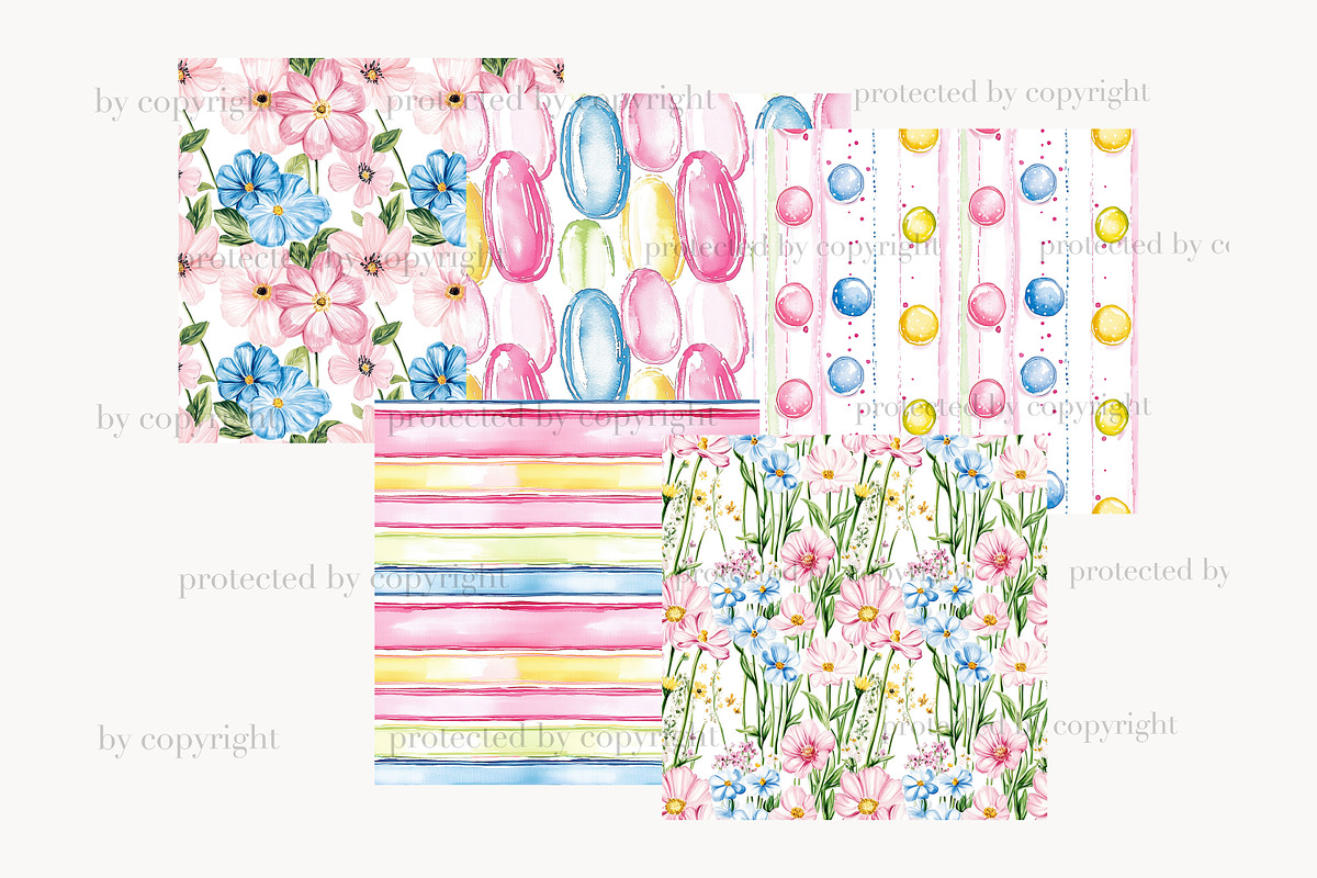 Spring Digital Paper, a Pattern Graphic by GlamArtZhanna (Photo 3 of 4)