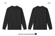 Long Sleeve T Shirt Mockup, a Shirt Mockup by Irhasalfahad (Thumbnail 1 of 3)