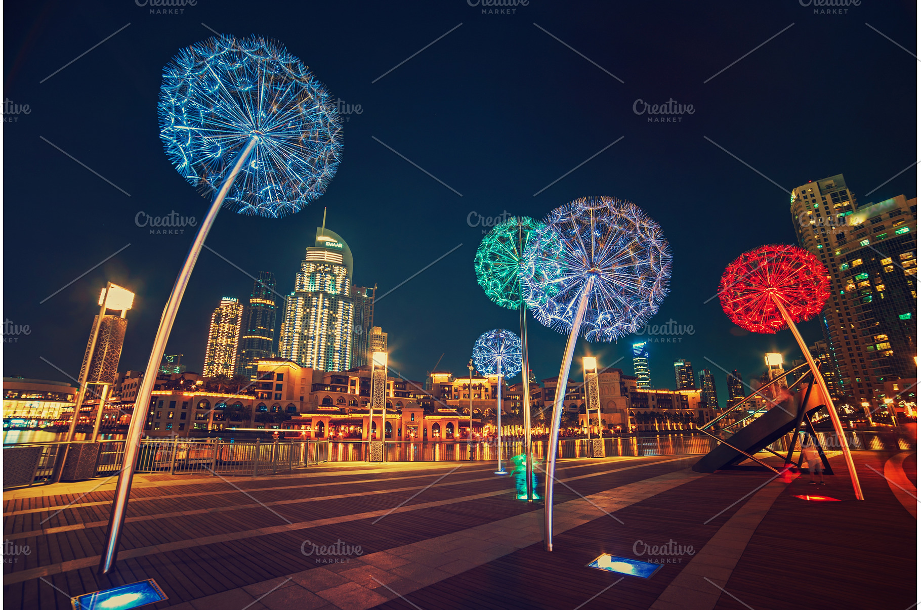 Dubai flower lanterns, an Architecture Photo by Nature and travel