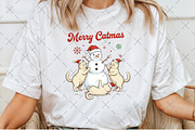 Funny Santa Snowman Cat PNG, an Illustration by Craft Nest (Thumbnail 2 of 6)