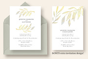Watercolor Branch Wedding Suite, an Invitation Template by Knotted Design (Thumbnail 2 of 5)