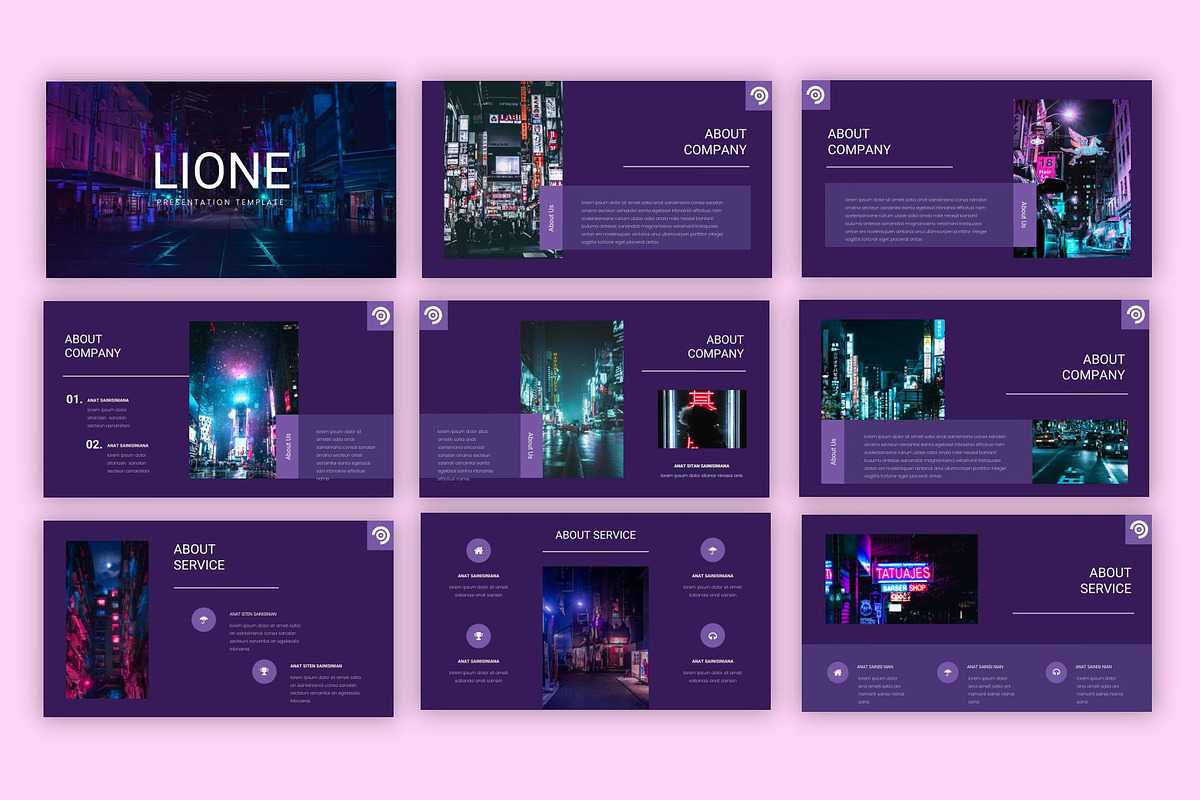 Lione- PowerPoint Template, a Presentation Template by riz creative studio (Photo 4 of 8)