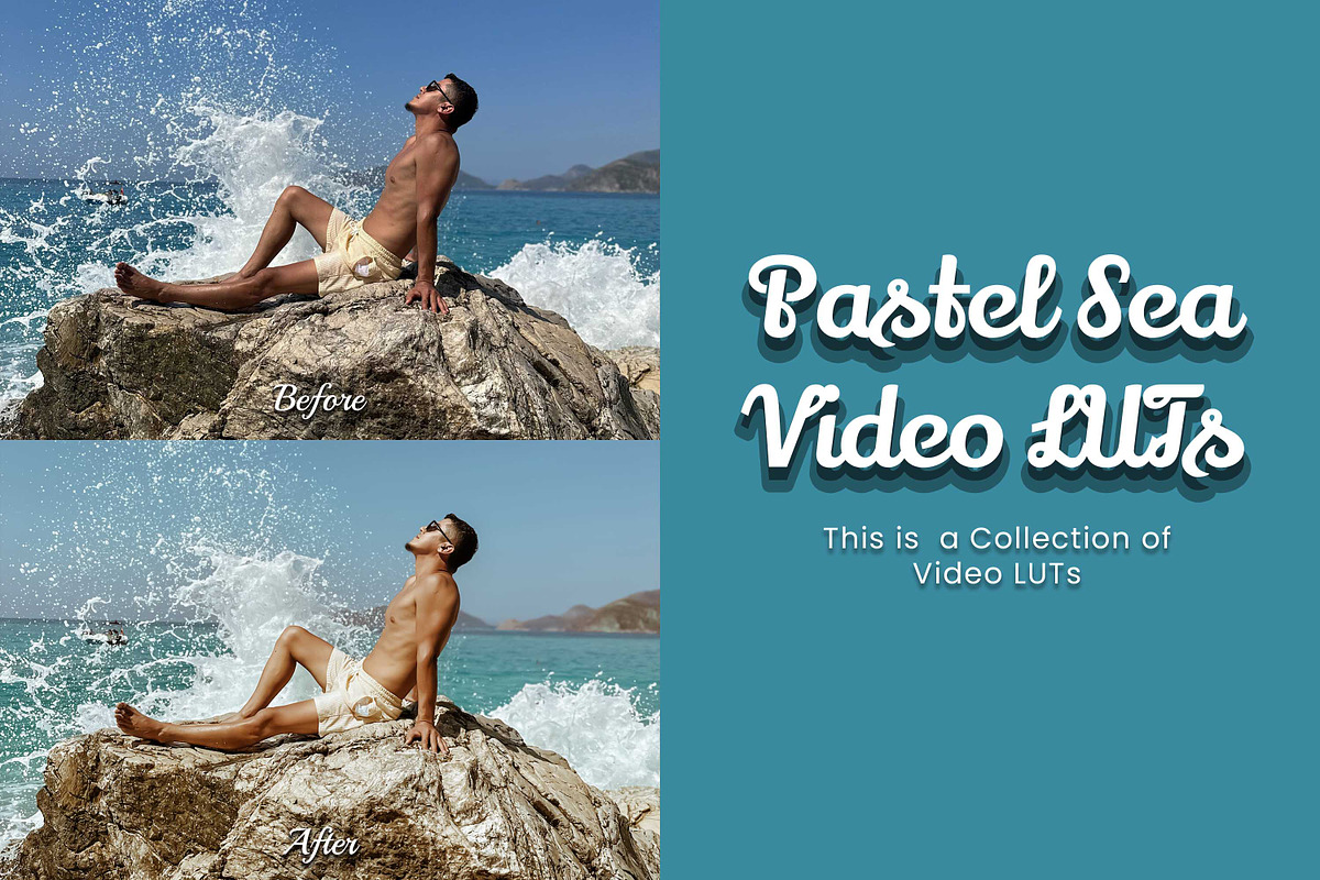 30 Pastel Sea LUT Collection, a Preset Add-On by 3Motional (Photo 6 of 10)