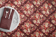 Fall Floral Grid Ornamental Pattern, a Pattern Graphic by SirenaArt (Thumbnail 11 of 11)