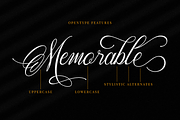 Memorable Romantic Calligraphy Font, a Script Font by RockboyStd (Thumbnail 8 of 12)