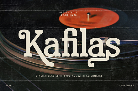 Kafilas - Stylish Slab Serif, a Slab Serif Font by Font Liner