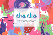 Bright Abstract Watercolor Clip Art, an Illustration by Pepper (Thumbnail 1 of 2)