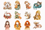 Boho Autumn Clipart, an Illustration by Design Market (Thumbnail 4 of 5)
