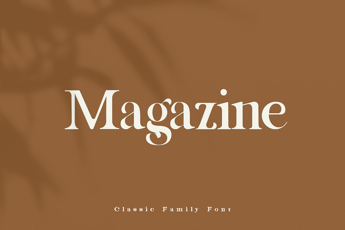 Magazine Family Font