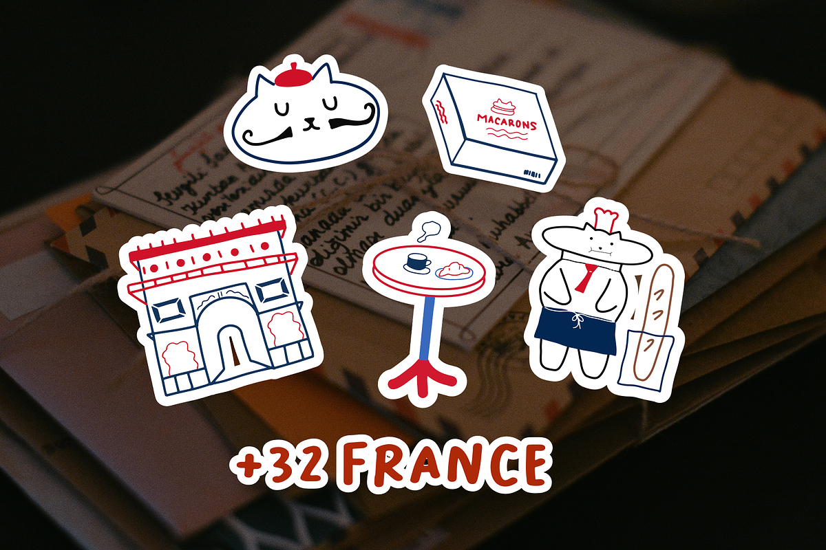32+ France Illustration Set, an Object Illustration by The Journey Atelier (Photo 3 of 10)