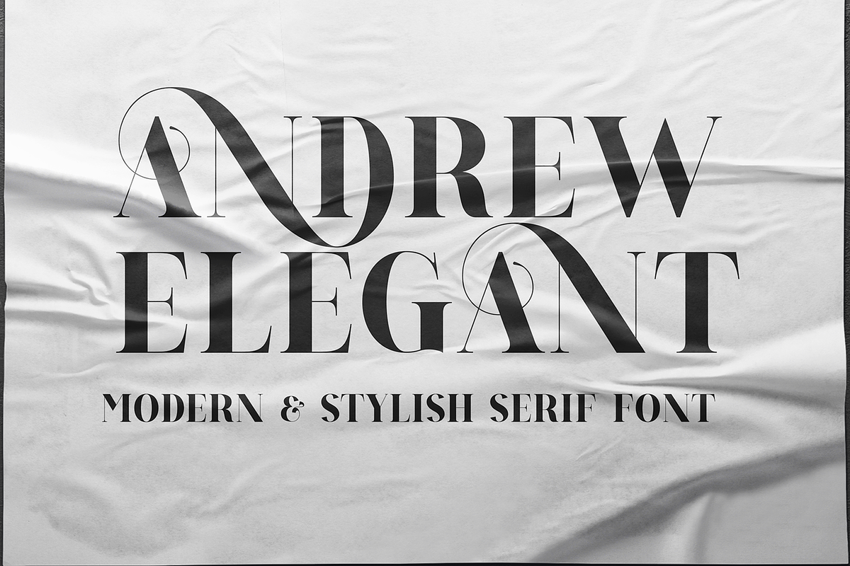 ANDREW ELEGANT Font, a Serif Font by 177Studio (Photo 1 of 7)