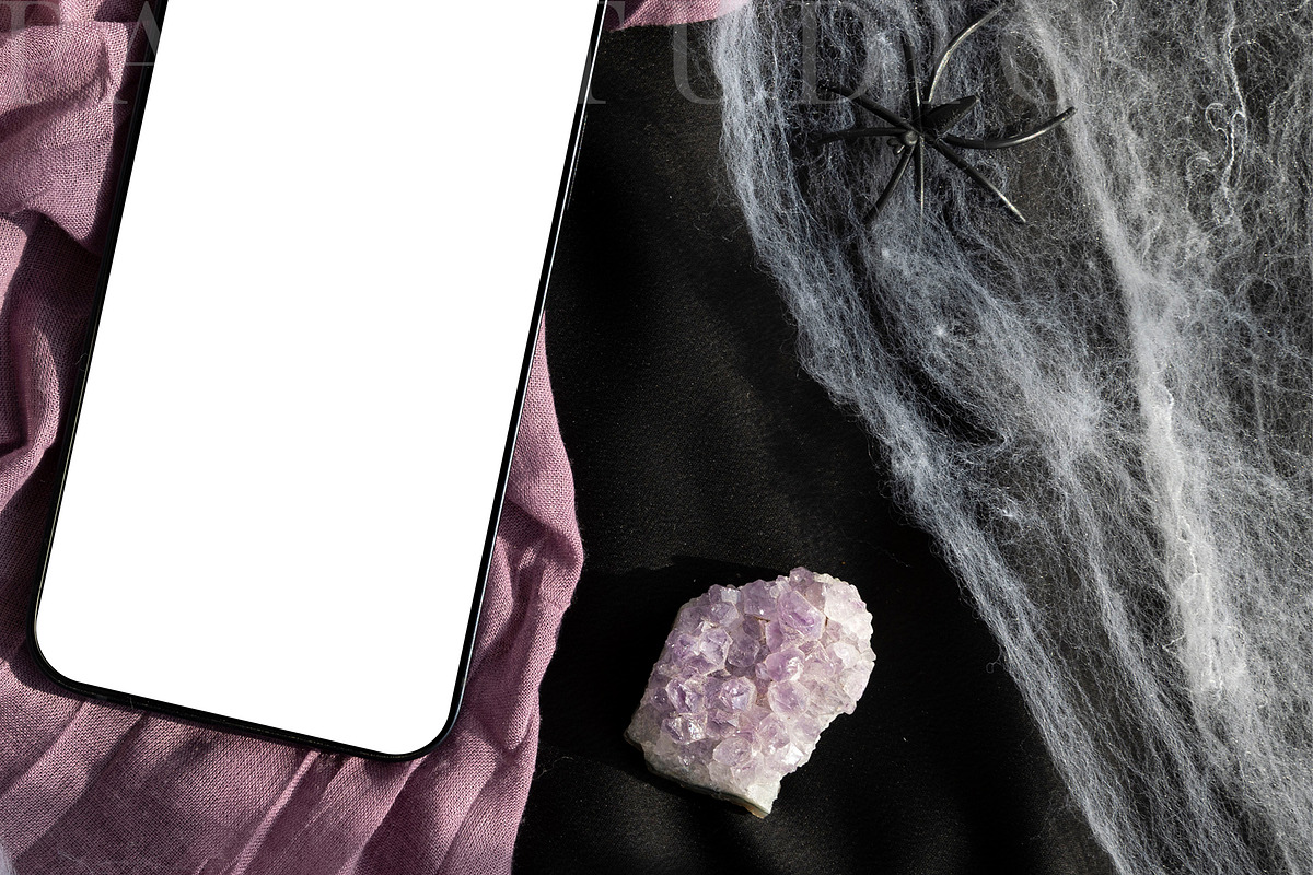 Halloween Device Mockup Phone fall, an iPhone Mockup by PawMockups (Photo 4 of 10)