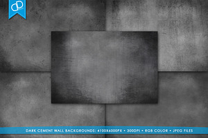Dark Grunge Cement Wall Backgrounds